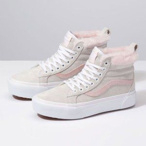 womens vans with fur
